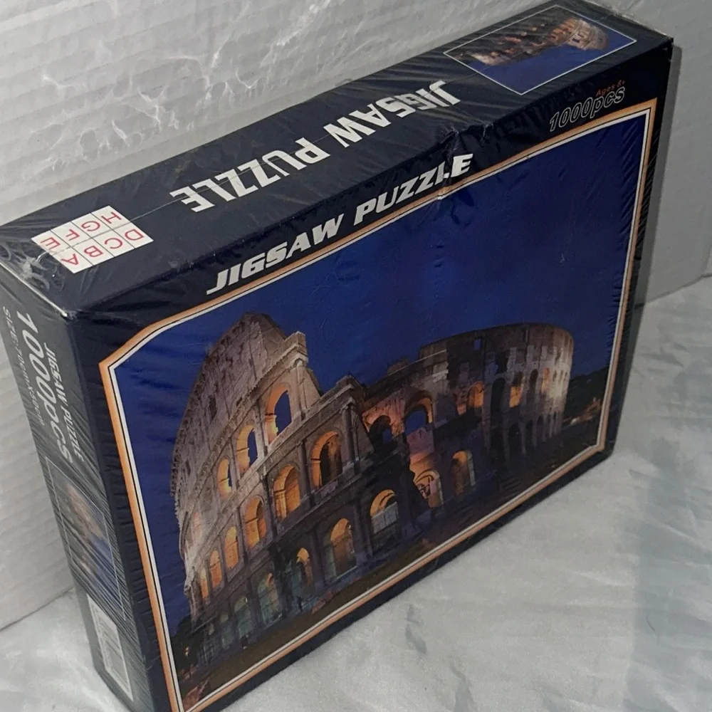 Colosseum 1000-Piece Jigsaw Puzzle Rome Travel Landmark New Sealed in Dented Box